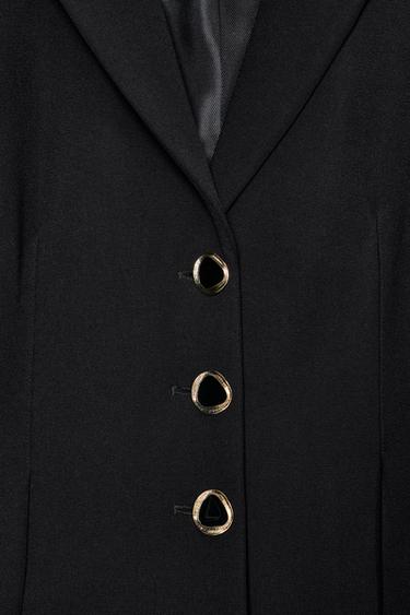 VESTE PEPLUM À MANCHES BOUFFANTES - Noir de Zara - Image 8