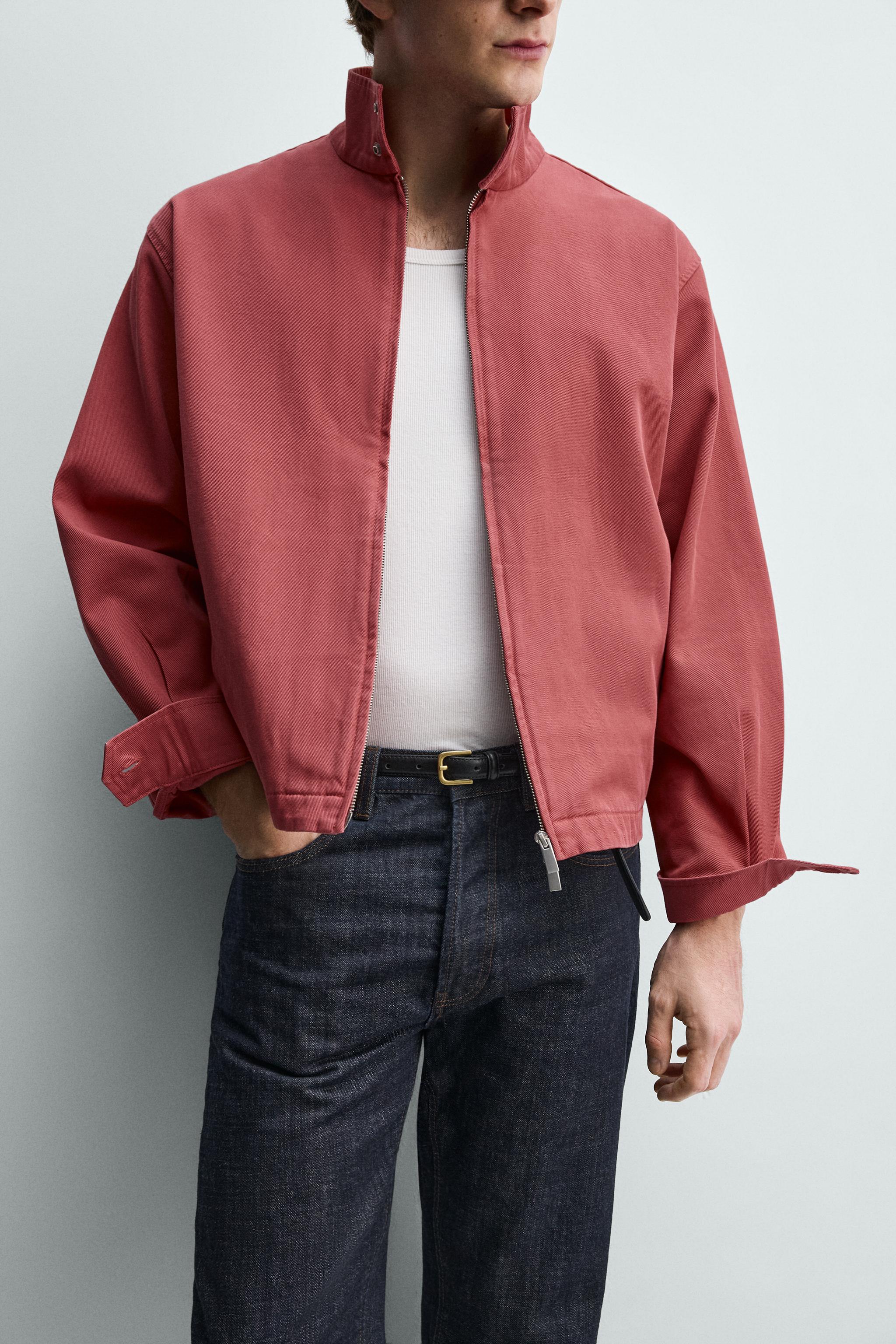 WASHED COTTON REGULAR FIT JACKET