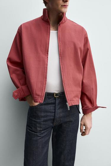 BLOUSON REGULAR FIT EN COTON LAVÉ - 140 de Zara - Image 5