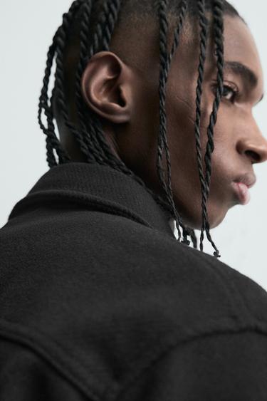 SURCHEMISE STRUCTURÉE EN TWILL DÉPERLANT - Noir de Zara - Image 6