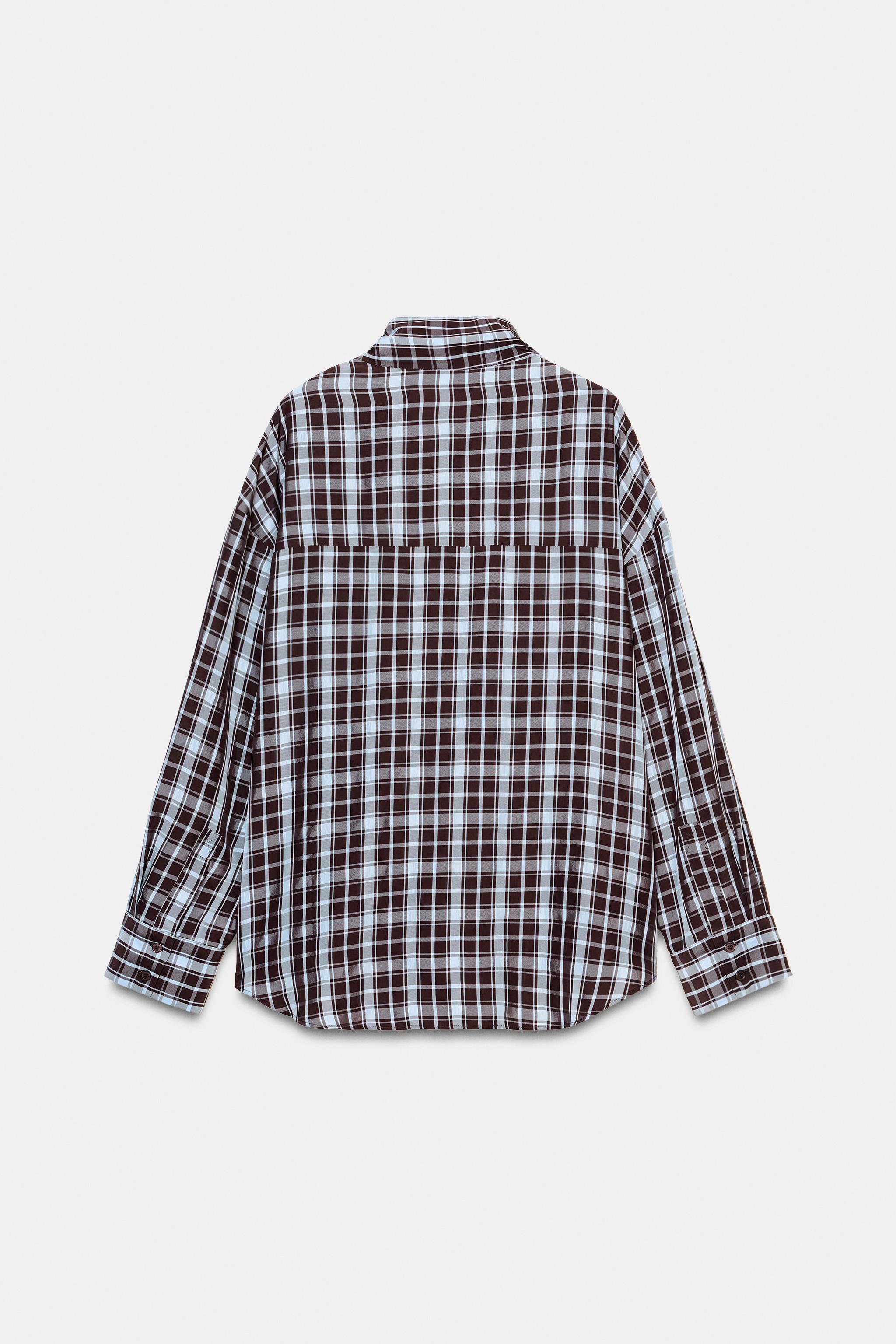 PLAID WRAP SHIRT