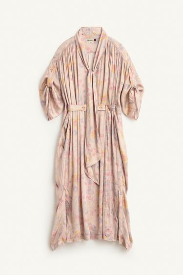 Zara SHRT FLWRS DRSS - Printed