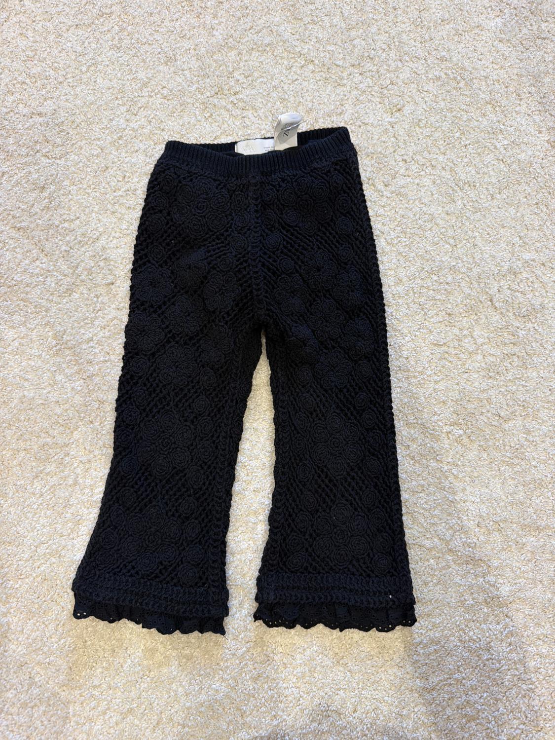 CROCHET LACE KNIT TROUSERS - Image 3