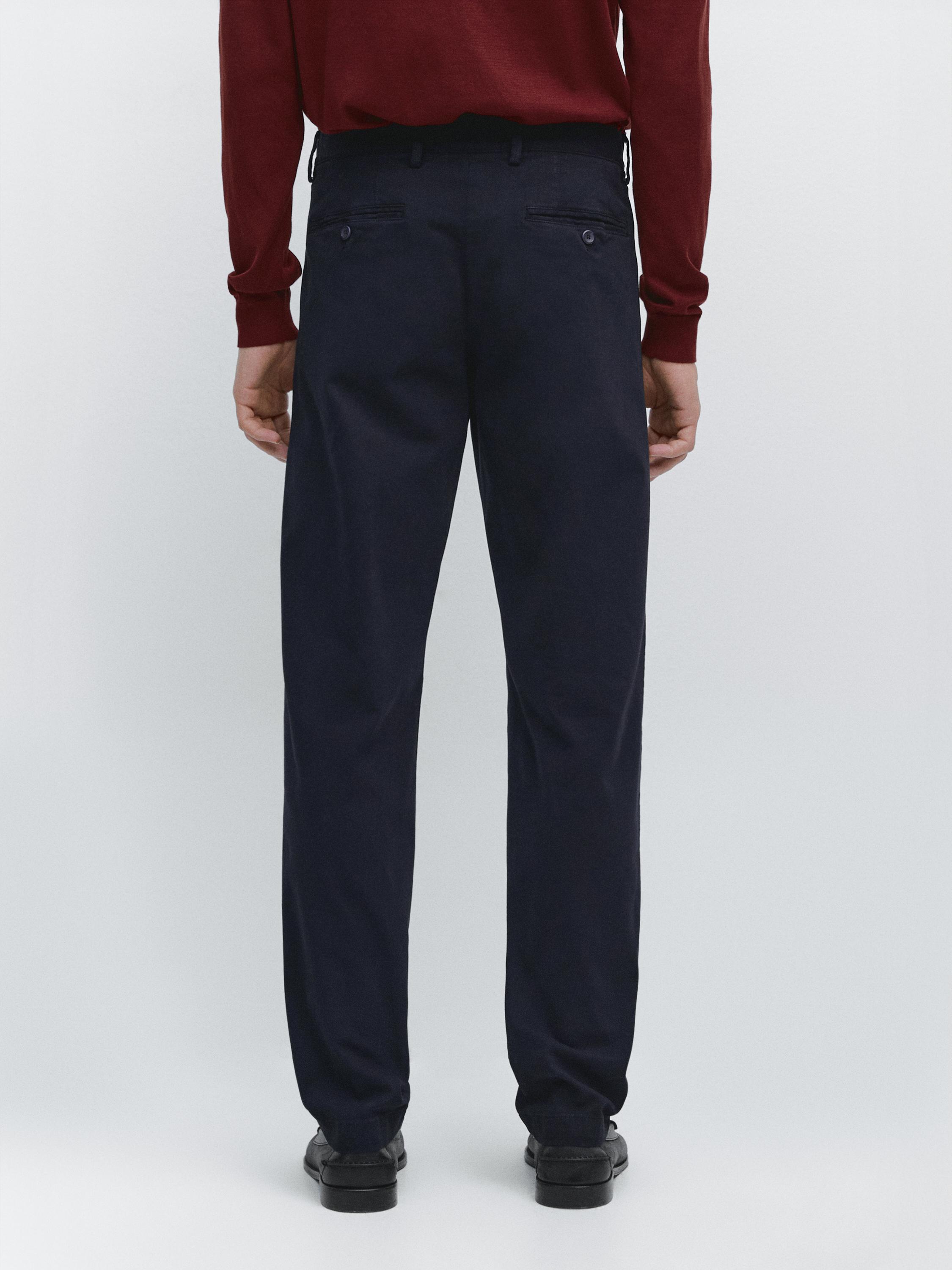 Pantalon slim microtexturé
