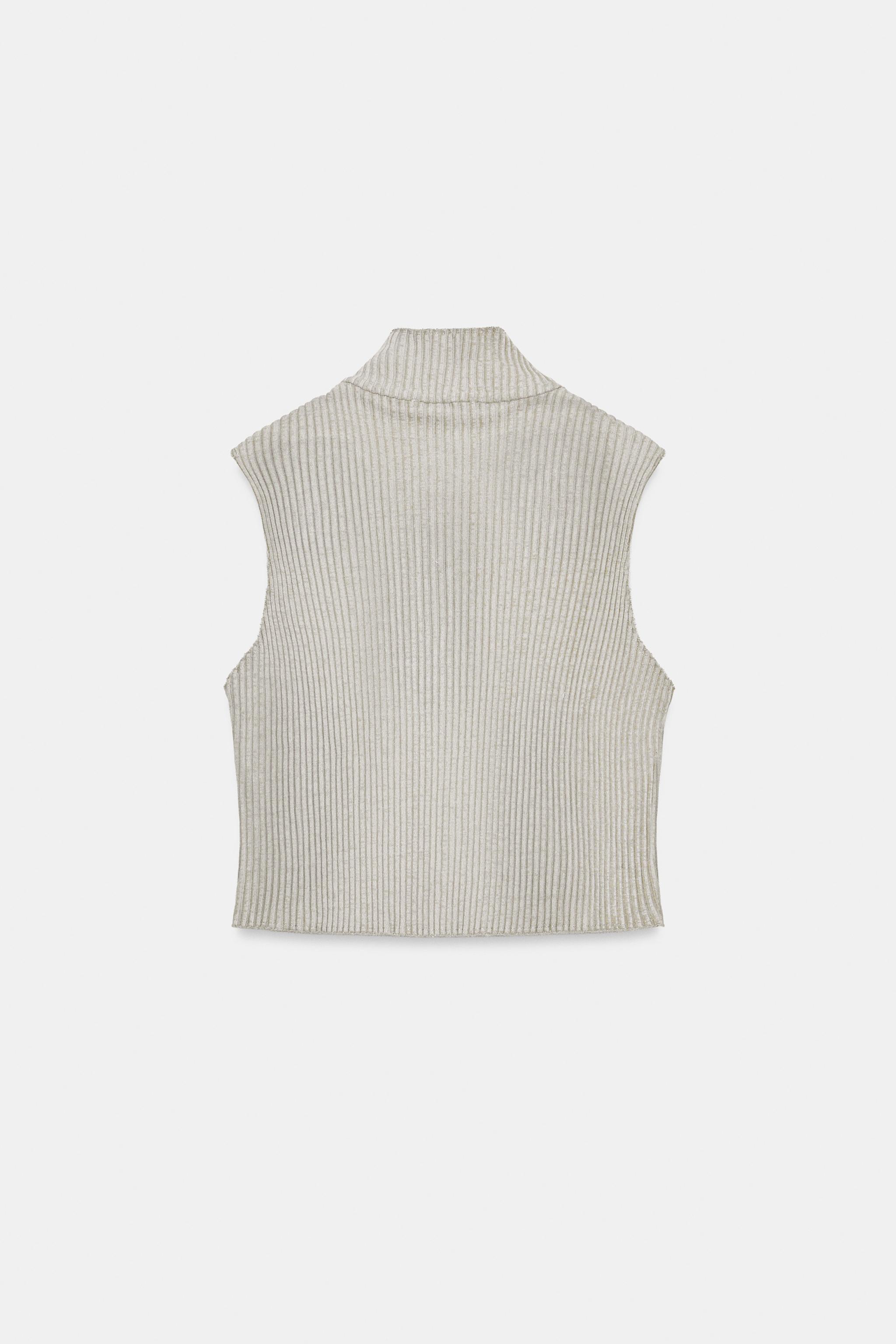WASHED EFFECT VEST TOP WITH POCKET