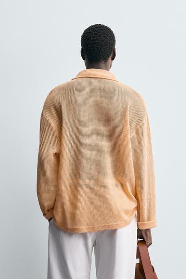 OPEN WEAVE SHIRT - Tangerine by Zara - Image 2