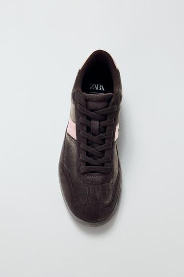CONTRAST TRAINERS - Brown by Zara