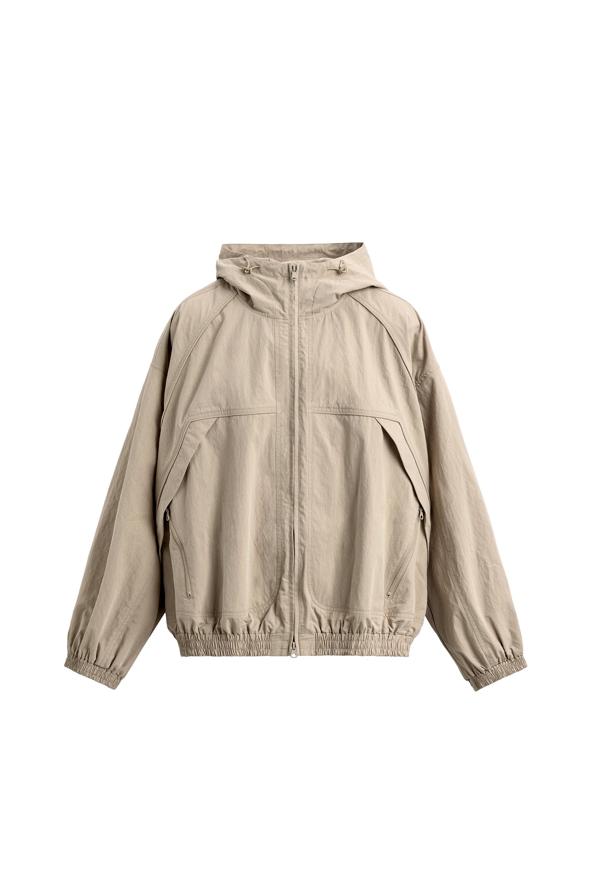 リラックスフィットテクニカルジャケット - ベージュ | ZARA Japan / 日本