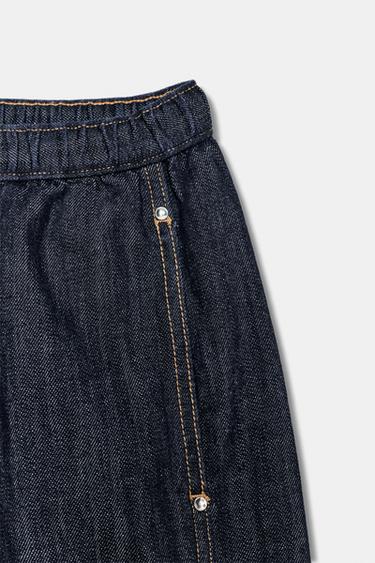 Z1975 MID-WAIST WIDE-LEG JOGGER JEANS - Blue by Zara - Image 10