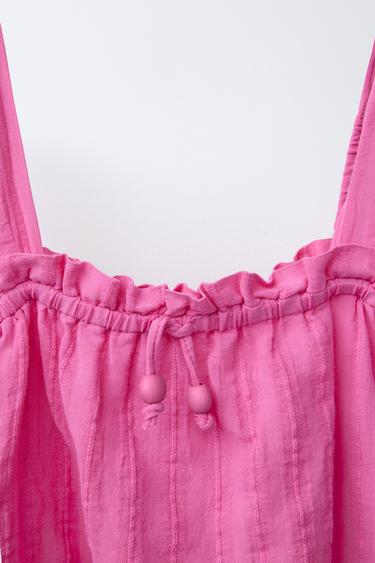 TOP OFF SHOULDER - Fuchsia foncé de Zara - Image 2