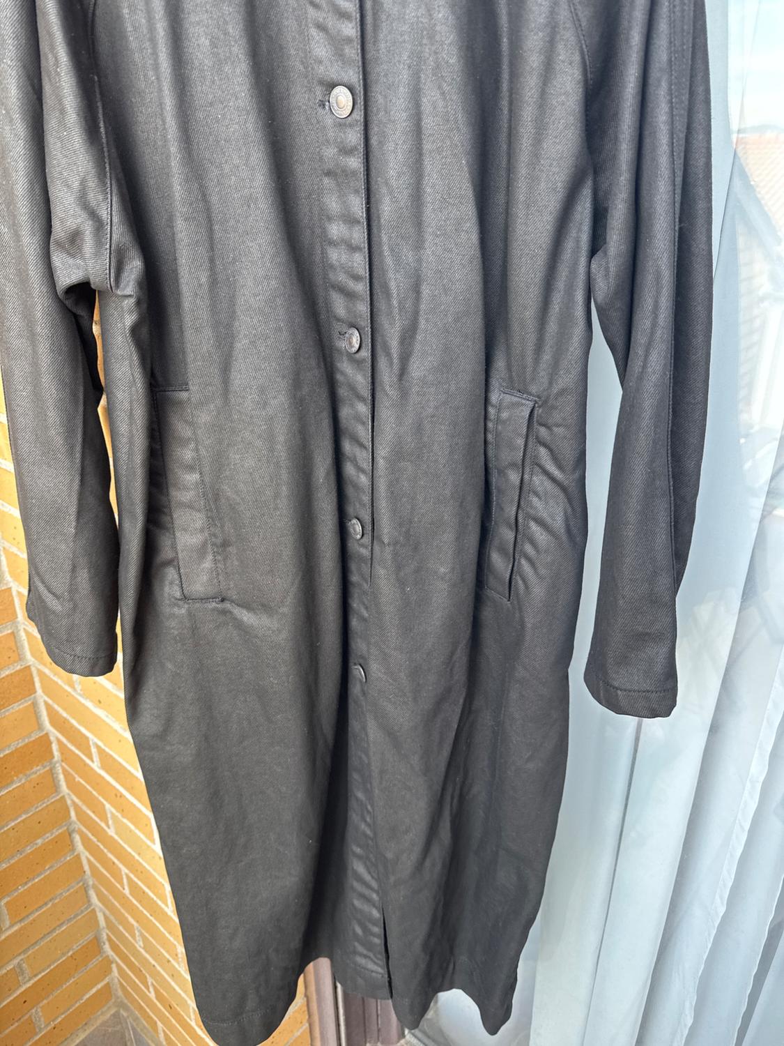 TRF OVERSIZE DENIM COATED TRENCH COAT - Image 5
