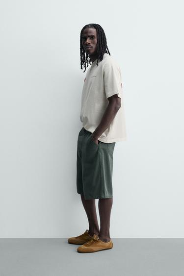 T-SHIRT IMPRIMÉS EN CONTRASTE - Blanc cassé de Zara - Image 3