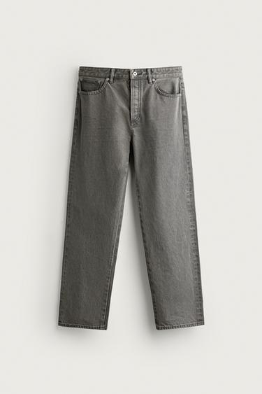RELAXED-FIT JEANS — Gray 1