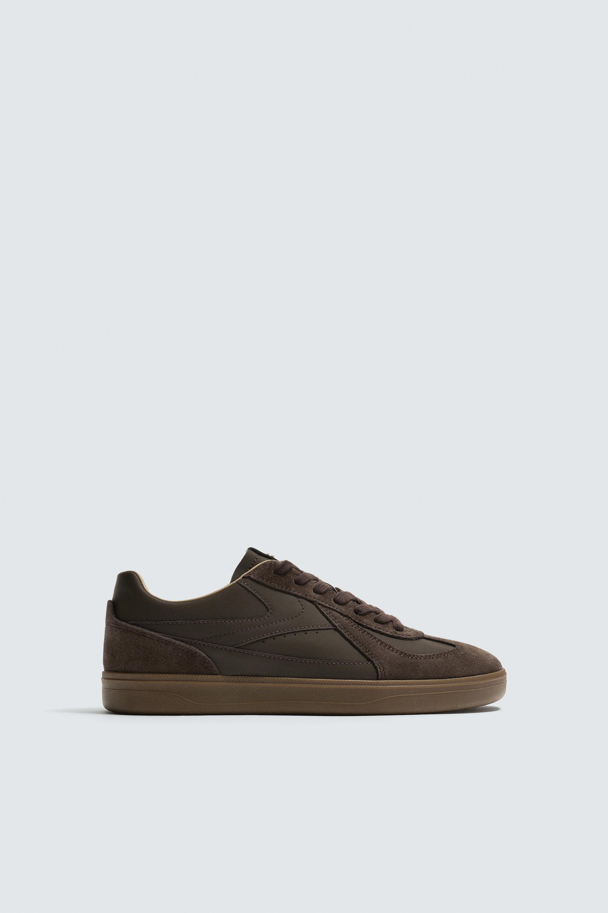 CONTRAST SOLE SNEAKERS