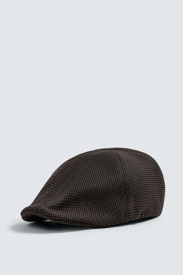 HOUNDSTOOTH BERET - Rjava od Zare