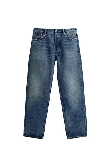 STRAIGHT FIT JEANS - Blue by Zara