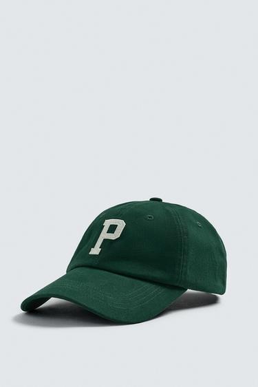 LETTER PATCH CAP - Green by Zara