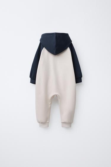 COMBINAISON LONGUE COULEUR BLOCK - Bleu de Zara - Image 1