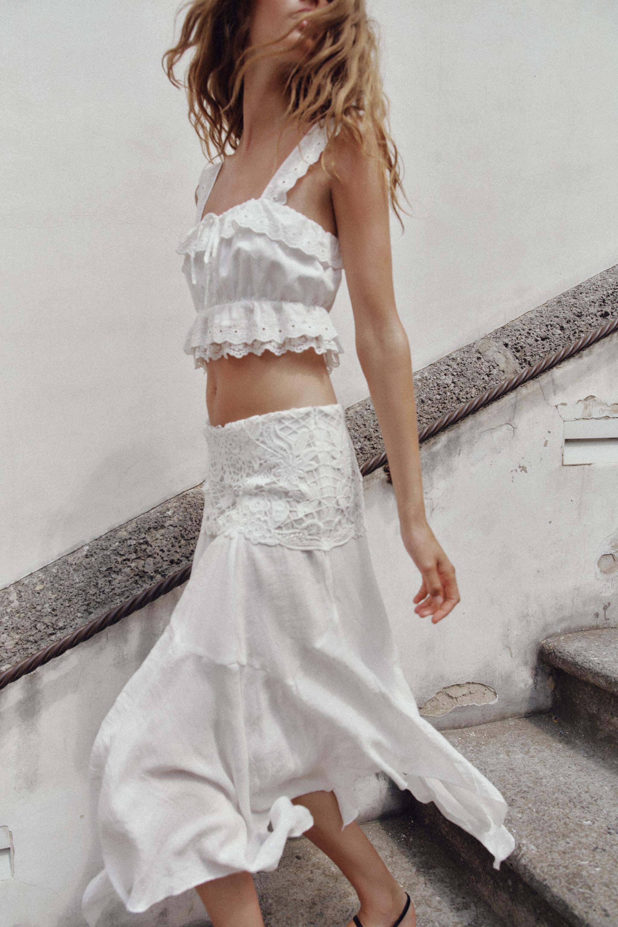 FİSTO İŞLEMELİ CROP TOP - Görsel 5