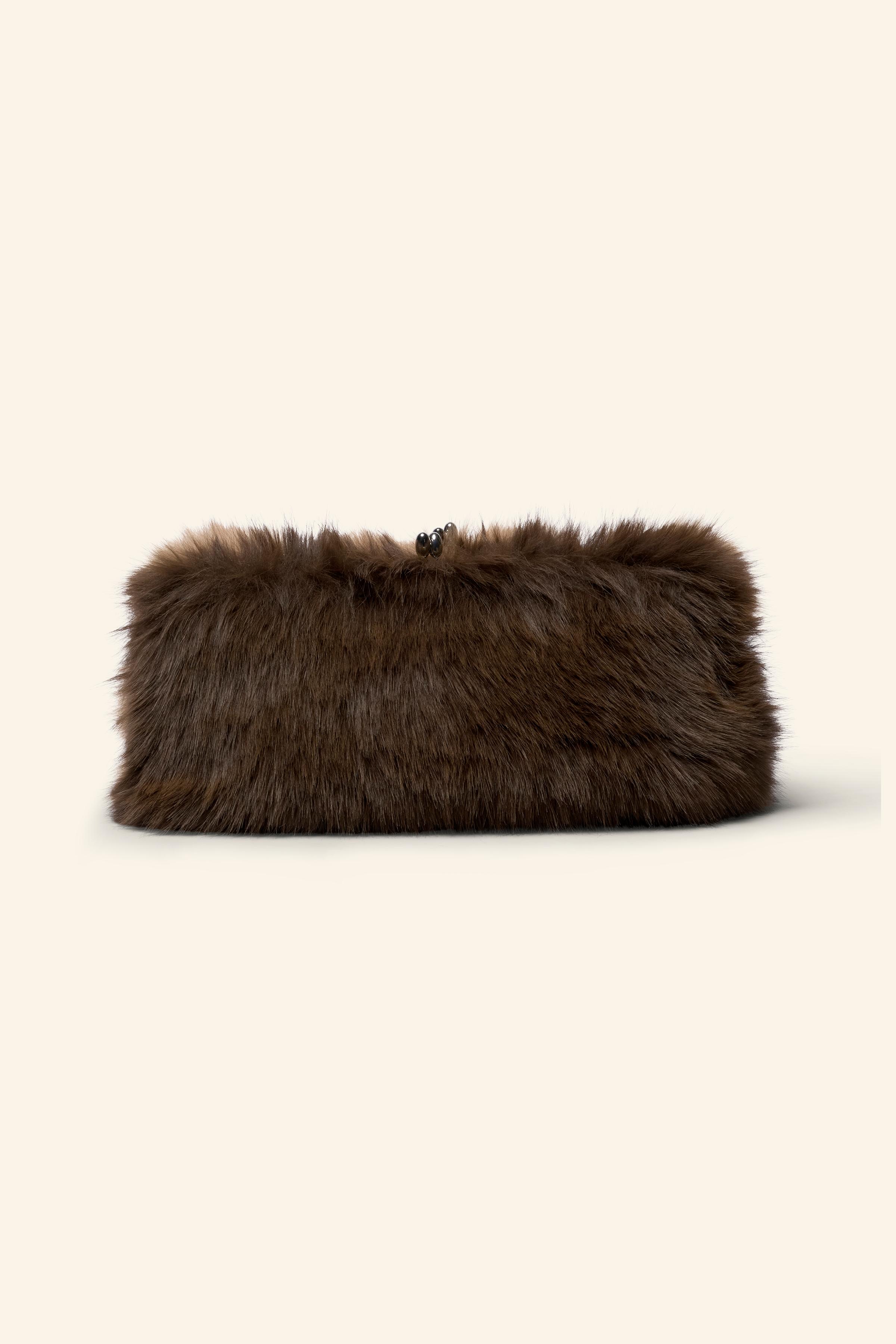 Zara faux fur bag hotsell