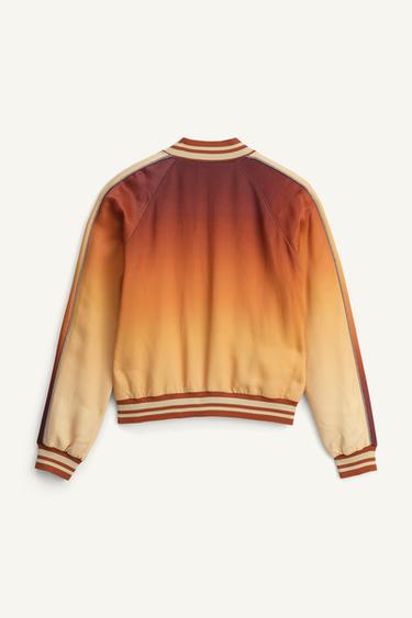 LIMITED EDITION OMBRE PRINT BOMBER JACKET - Printed by Zara - Image 5