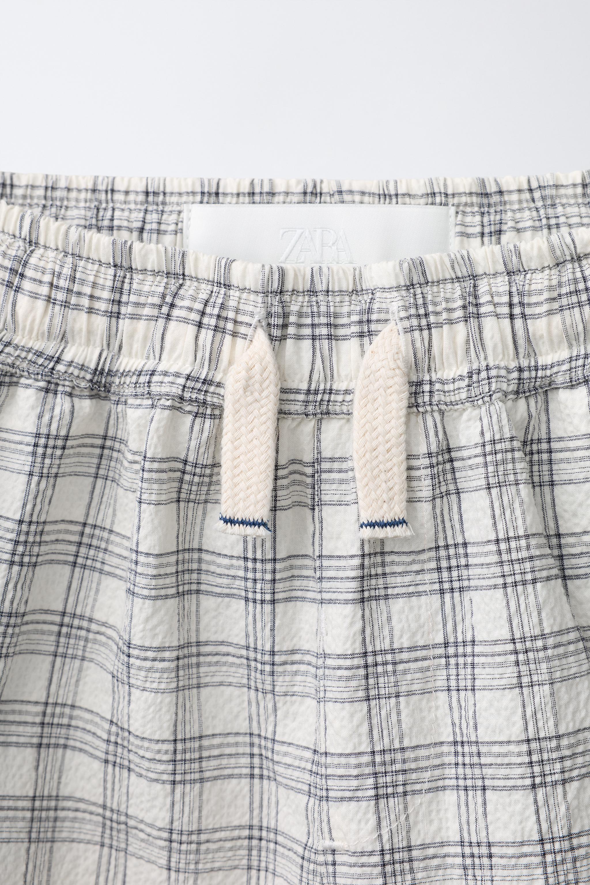 Детские шорты Zara PUKAS SURF PLAID SEERSUCKER SHORTS — фото 3
