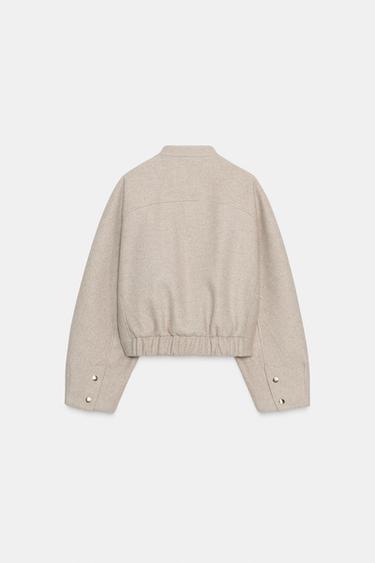 BOMBER DOUX BAS ÉLASTIQUE - Sable de Zara - Image 6