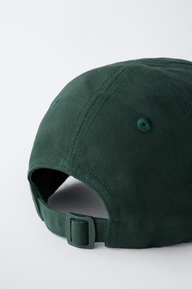 CASQUETTE AVEC INSCRIPTION BRODÉE - Vert de Zara - Image 2