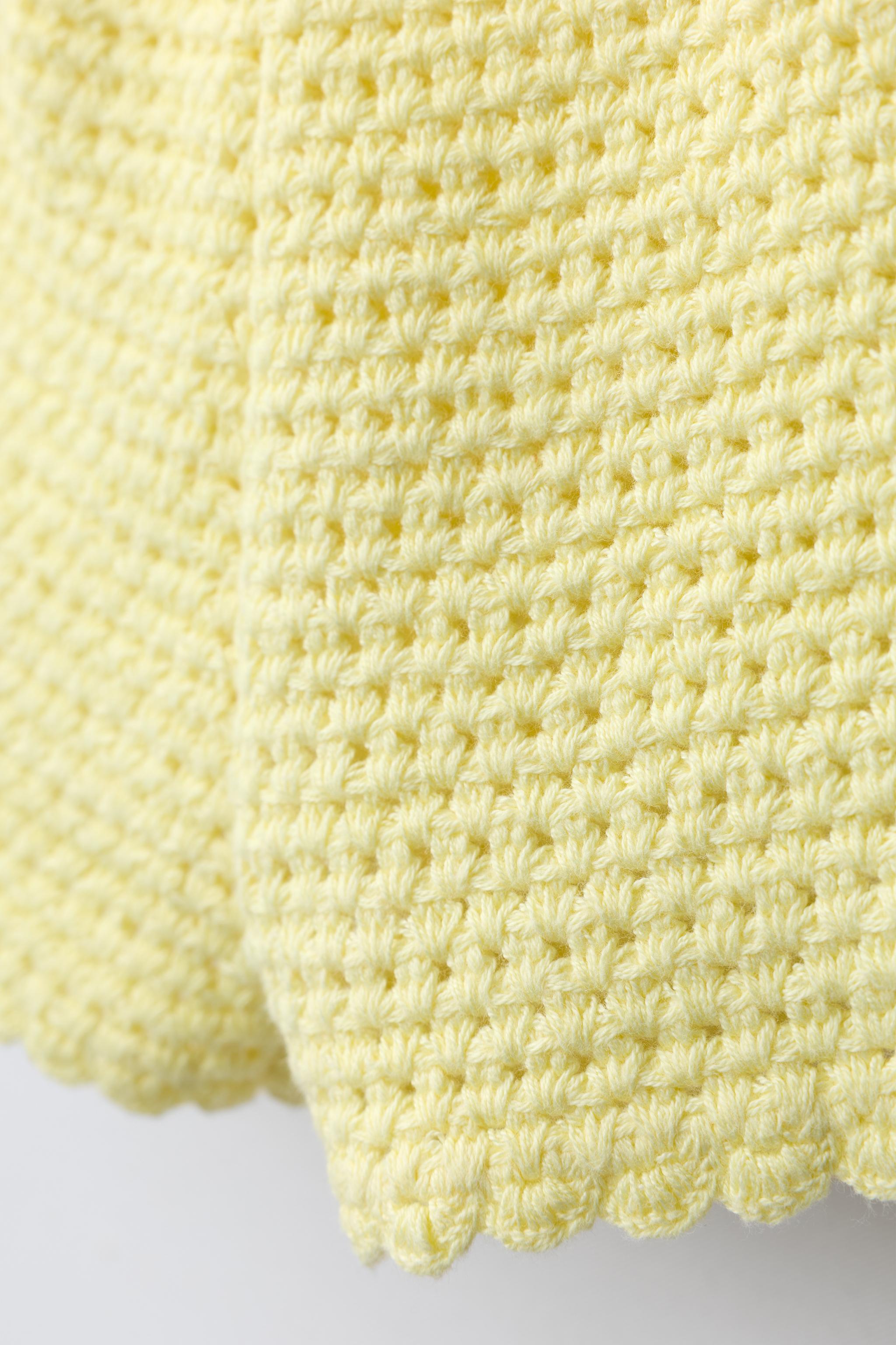 Детские шорты Zara TULIP CROCHET KNIT SHORTS — фото 4