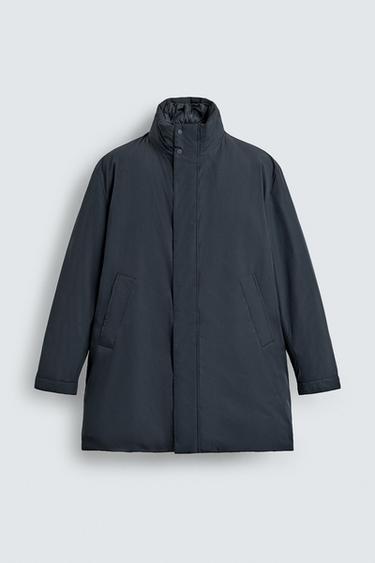 WATER-REPELLENT PADDED PARKA - Navy blue by Zara