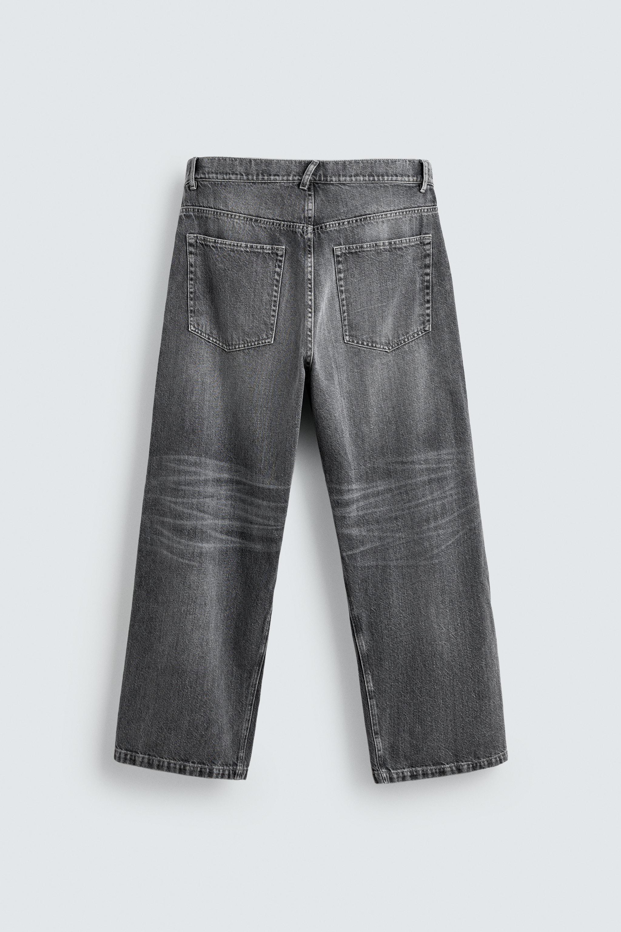 JEANS BAGGY FIT - Cinzento | ZARA Brasil