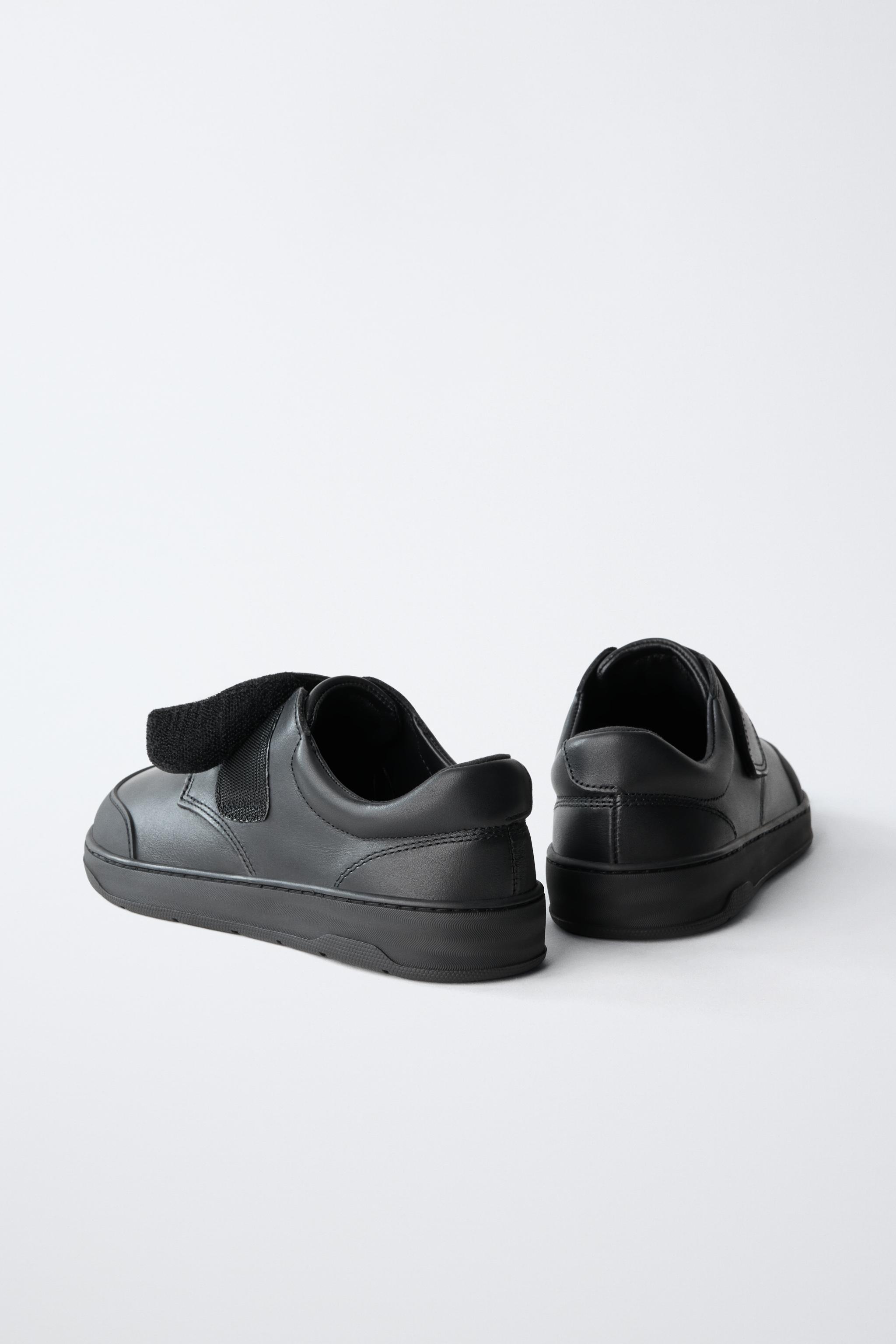 Детские кроссовки Zara Leather Barefoot School Sneakers — фото 7