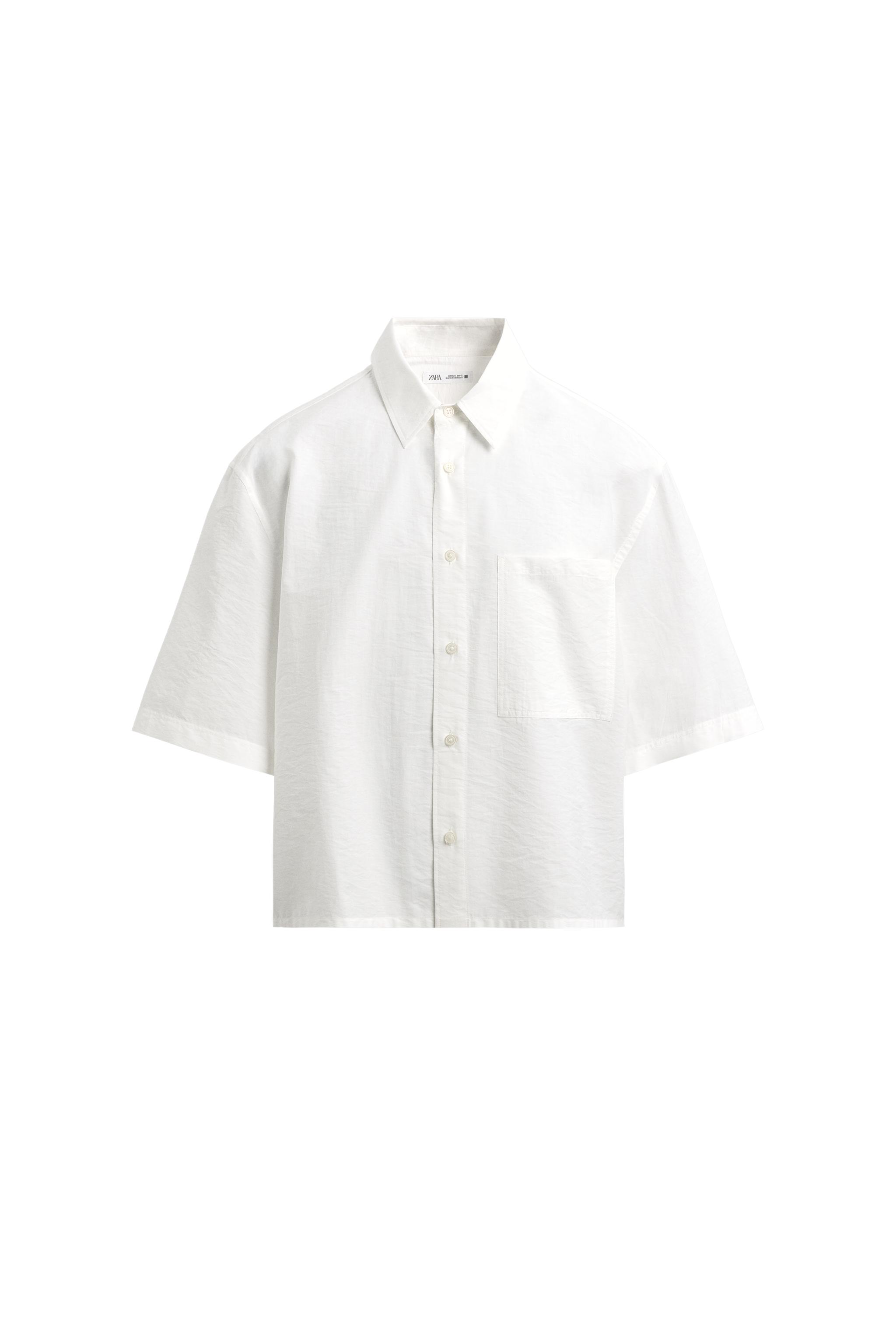 ボックスフィットポケットシャツ - ホワイト | ZARA Japan / 日本