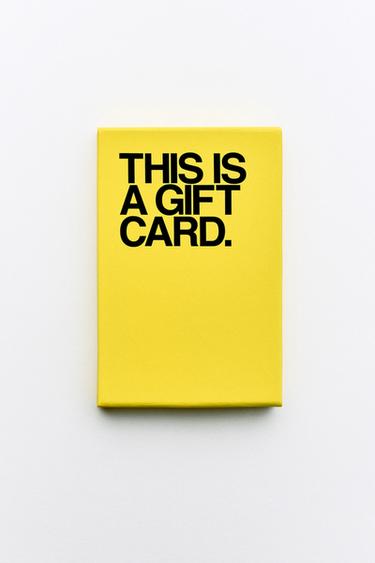 GIFT CARD (FYSIEKE) - Geel van Zara - Afbeelding 0