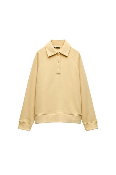PLUSH POLO SWEATSHIRT