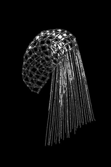 CASQUETE VELO BRILLOS - Negro de Zara - Imagen 0