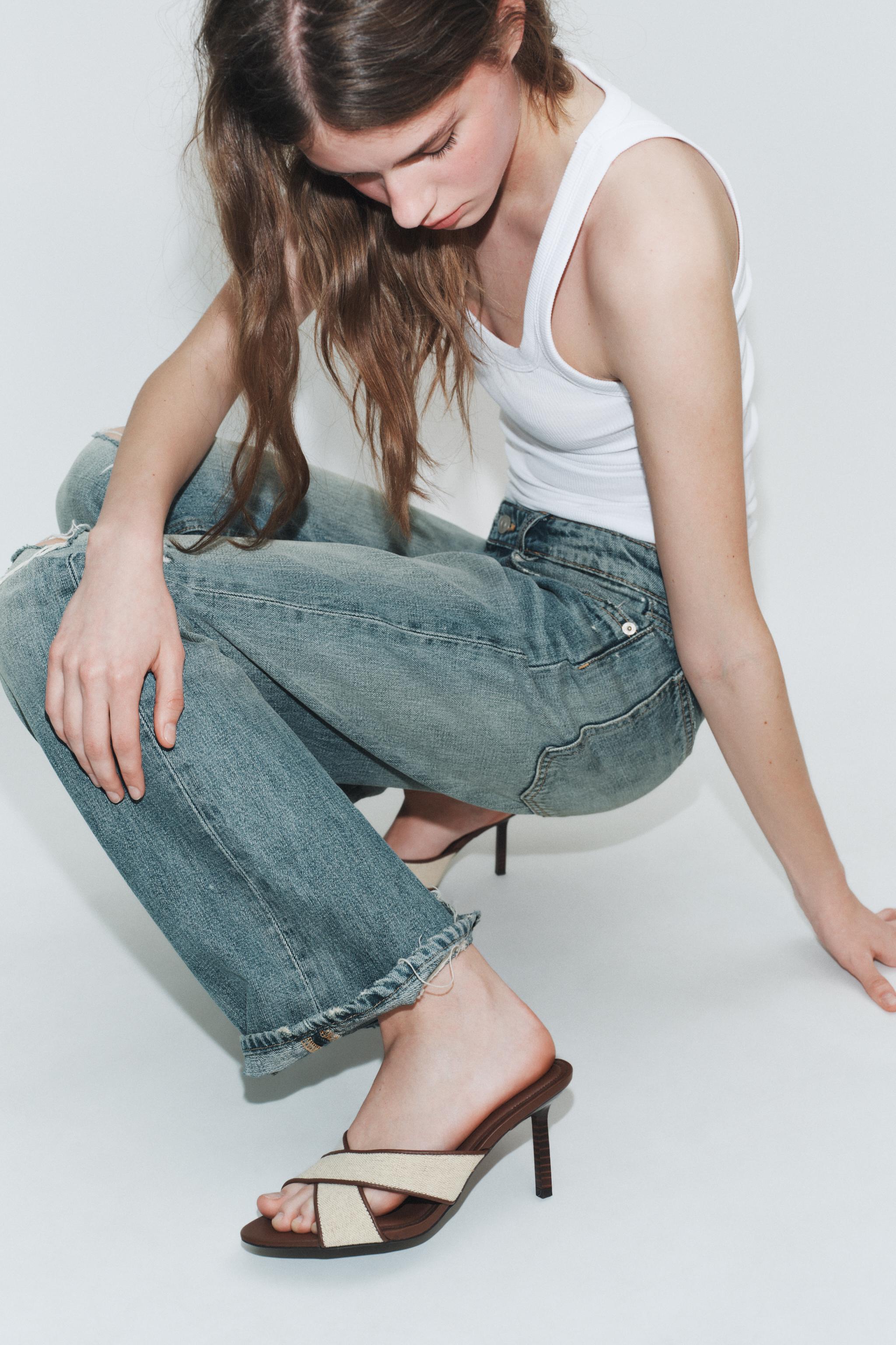 クロスハイヒールサンダル - ライトベージュ | ZARA Japan / 日本 クロスハイヒールサンダル - ライトベージュ | ZARA Japan / 日本