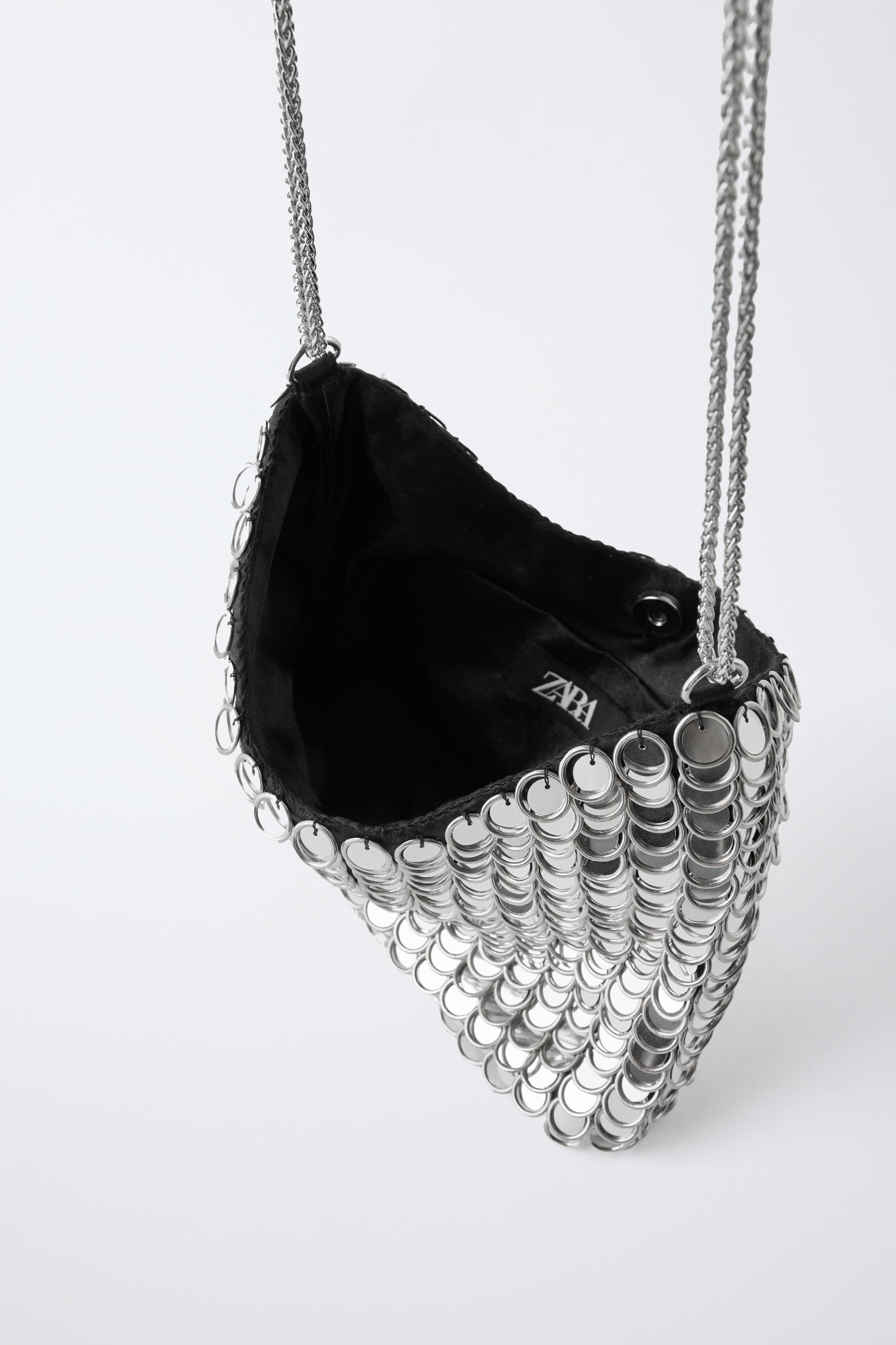 METALLIC BAG - Silver | ZARA United States