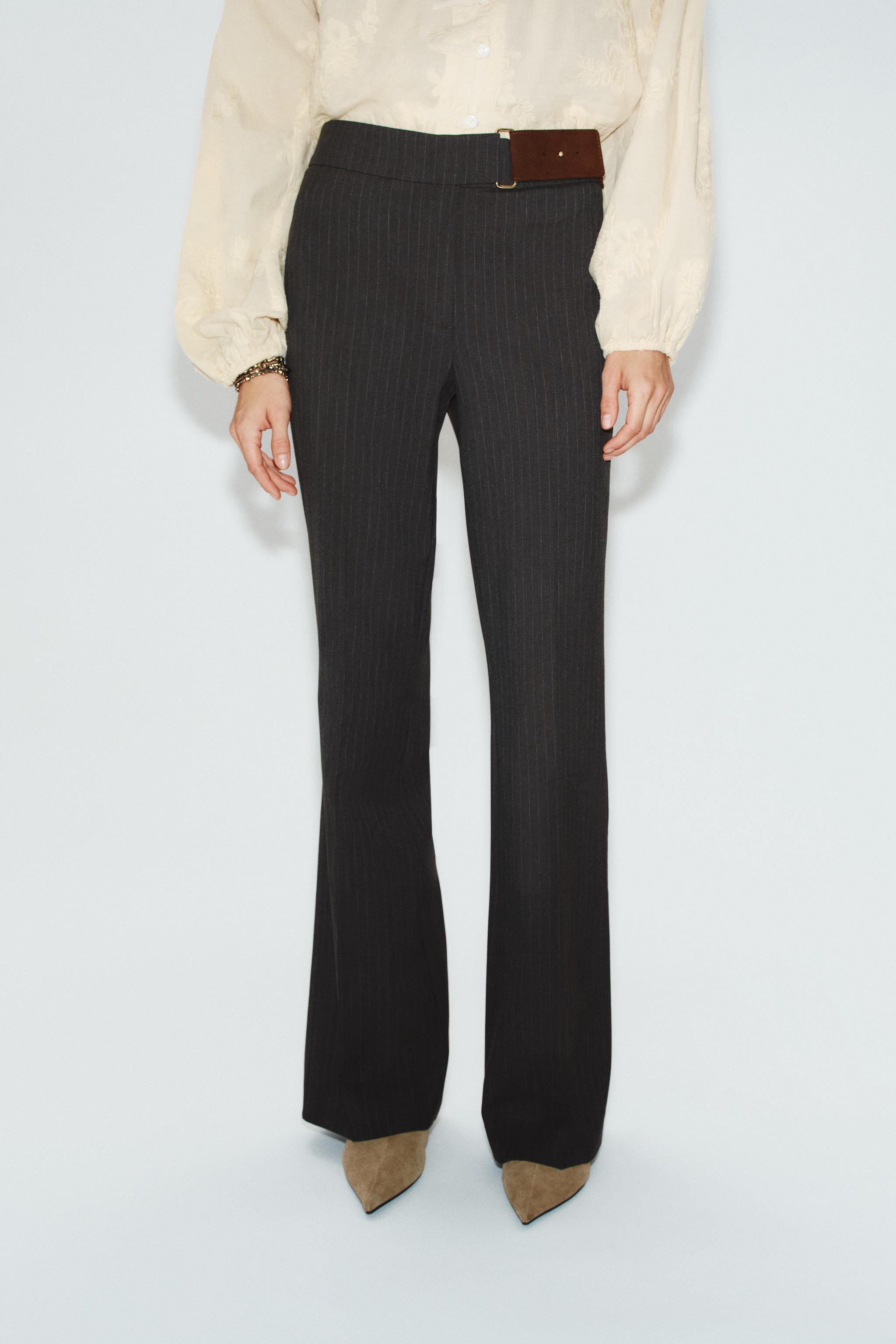 BUCKLE FLARE PANTS