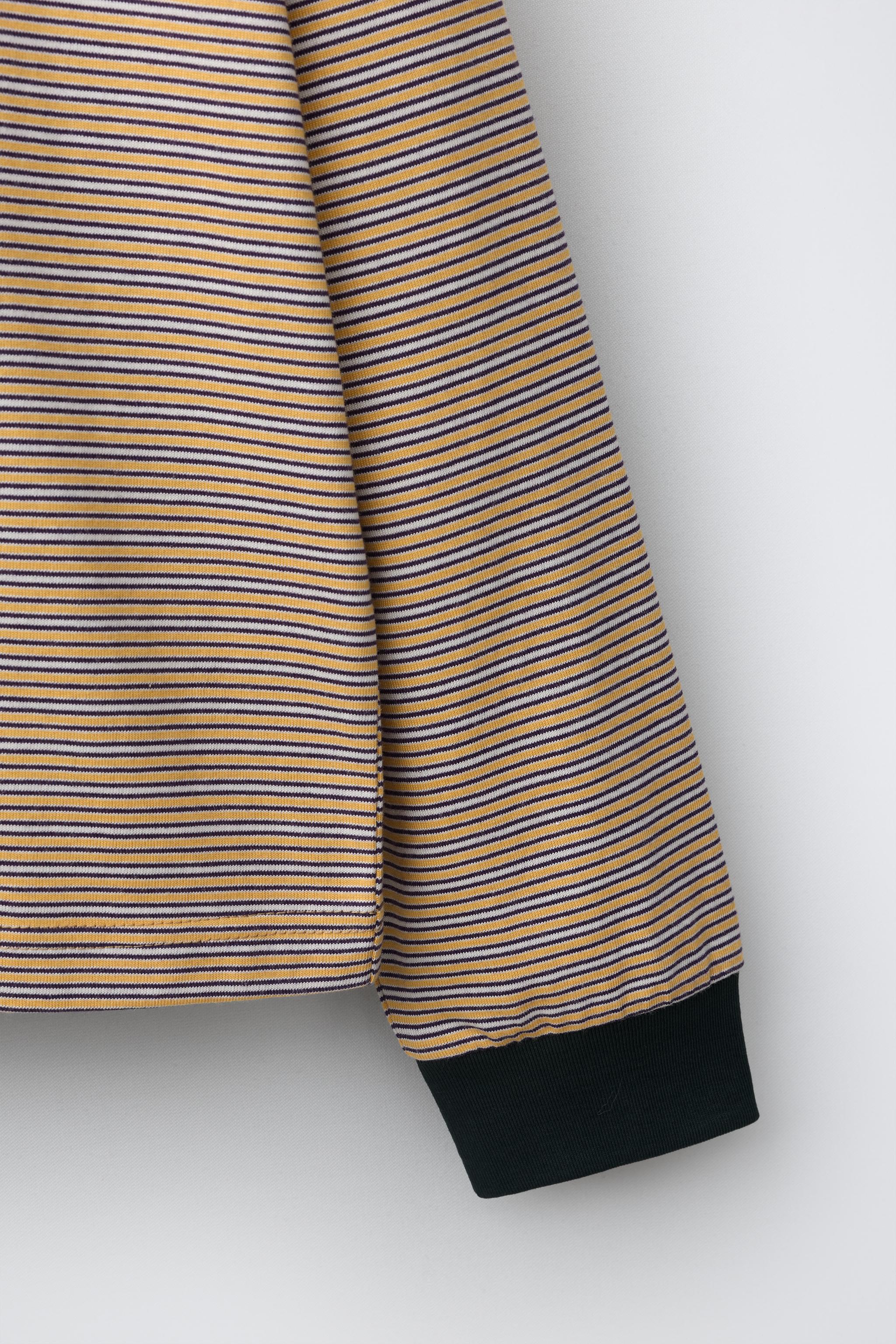STRIPED PRINT POCKET T-SHIRT