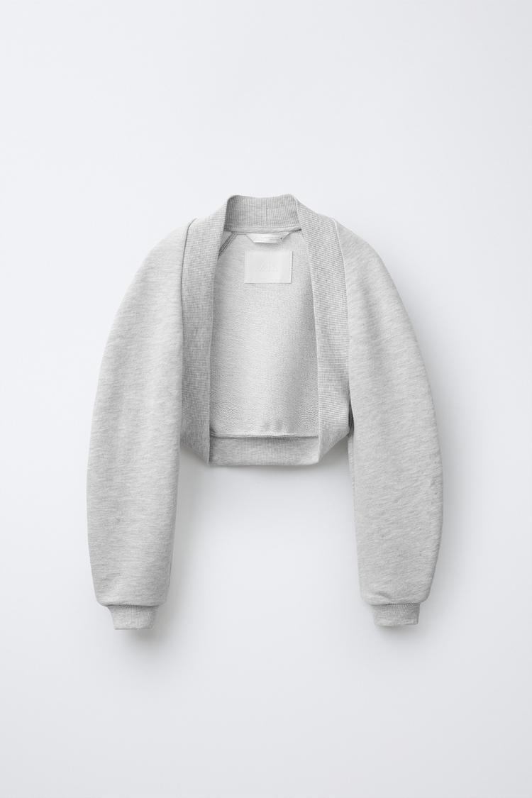 FLEECE ARM WARMERS Grey marl ZARA India