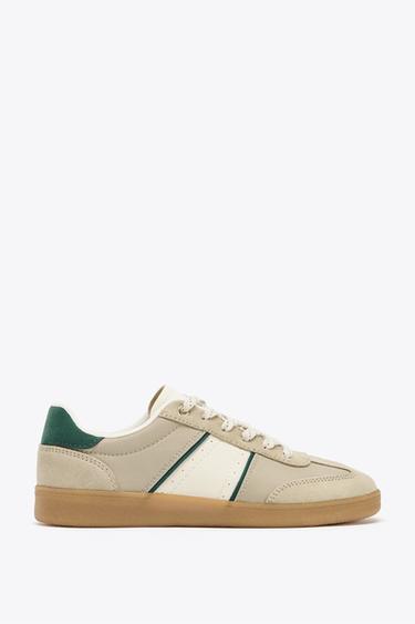 COLOURED SPORTS TRAINERS - Taupe Grey by Zara - Image 0