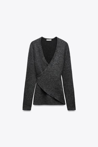 CHAQUETA CRUZADA SOFT - Gris vigoré de Zara