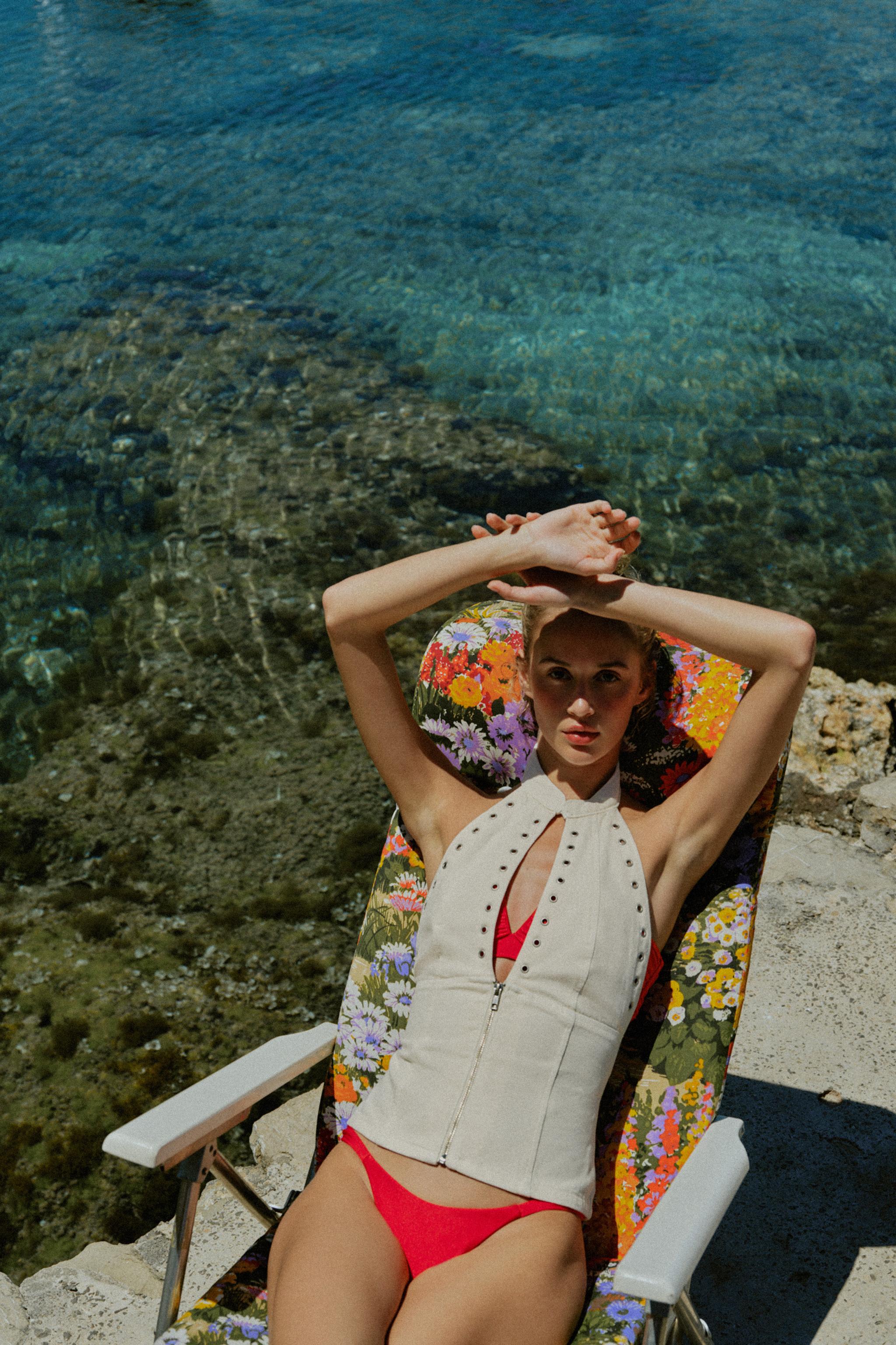 KUŞGÖZLÜ HALTER TOP - Görsel 7