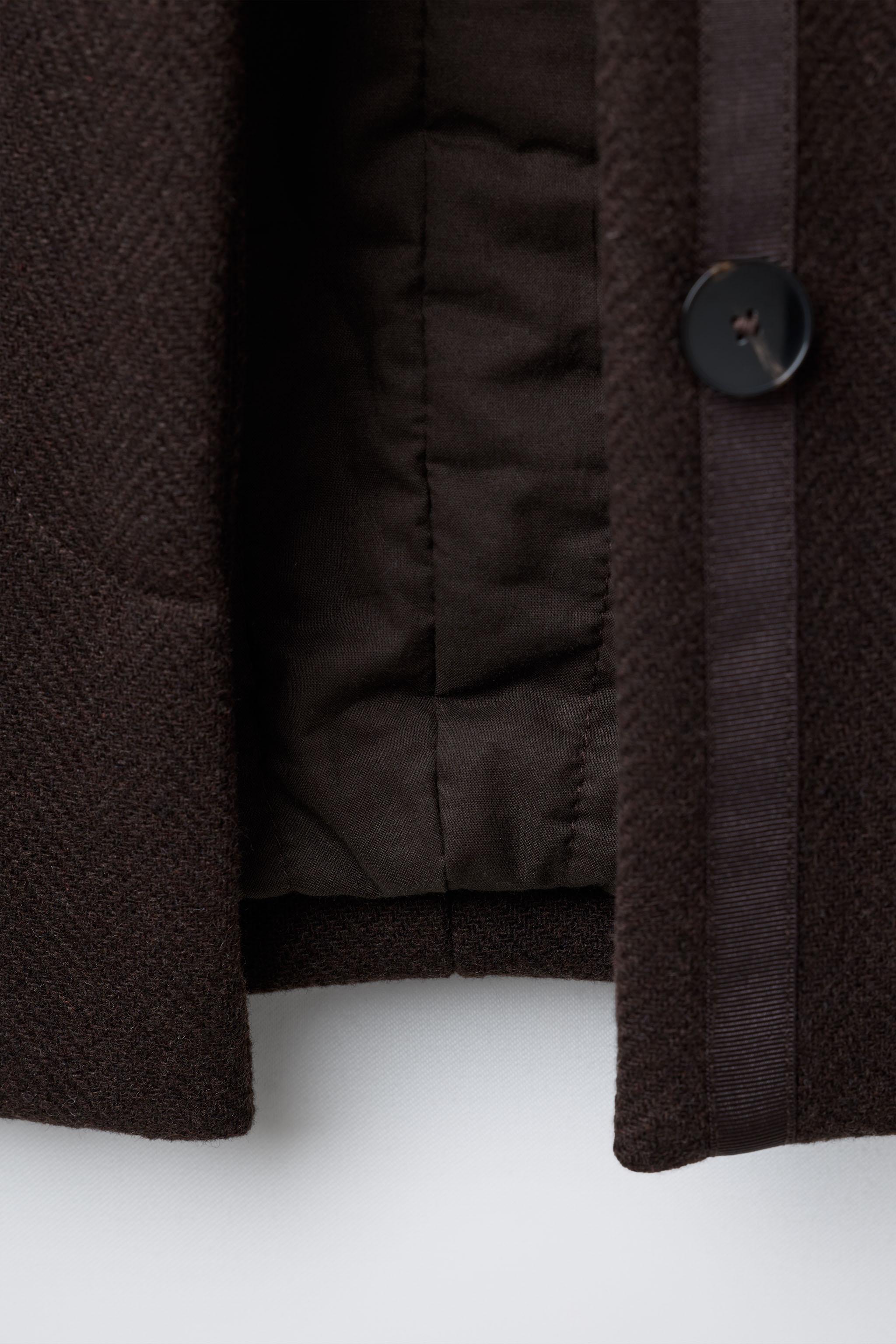 WOOL BLEND CLOTH COAT