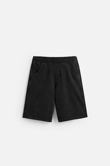 BERMUDA DE JOGGING COUPE AMPLE - Anthracite foncé de Zara - Image 5