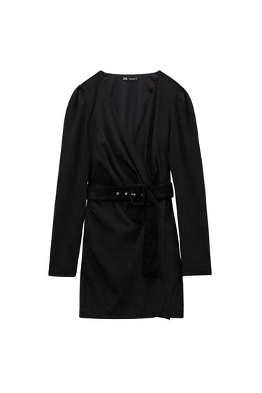 FAUX SUEDE DRESS