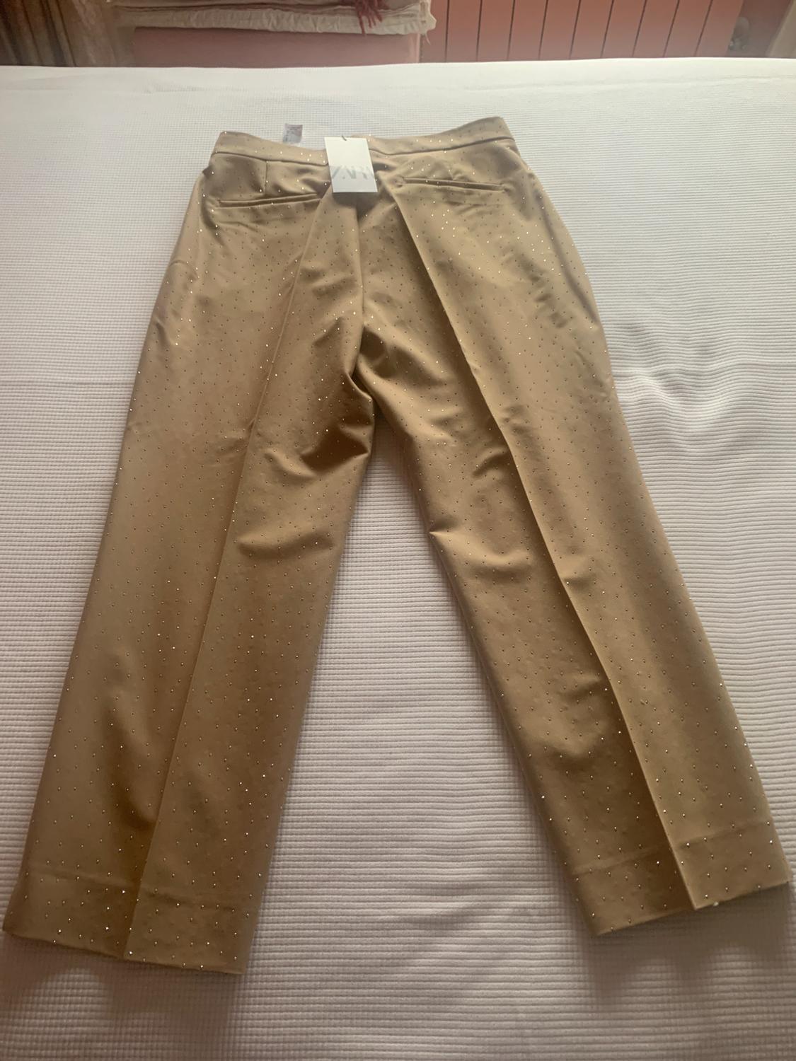 RHINESTONE CROPPED TROUSERS - Image 4