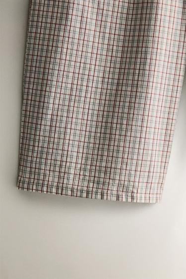 CHILDREN'S CHECK SET OF PYJAMAS - Cream by Zara - Image 4