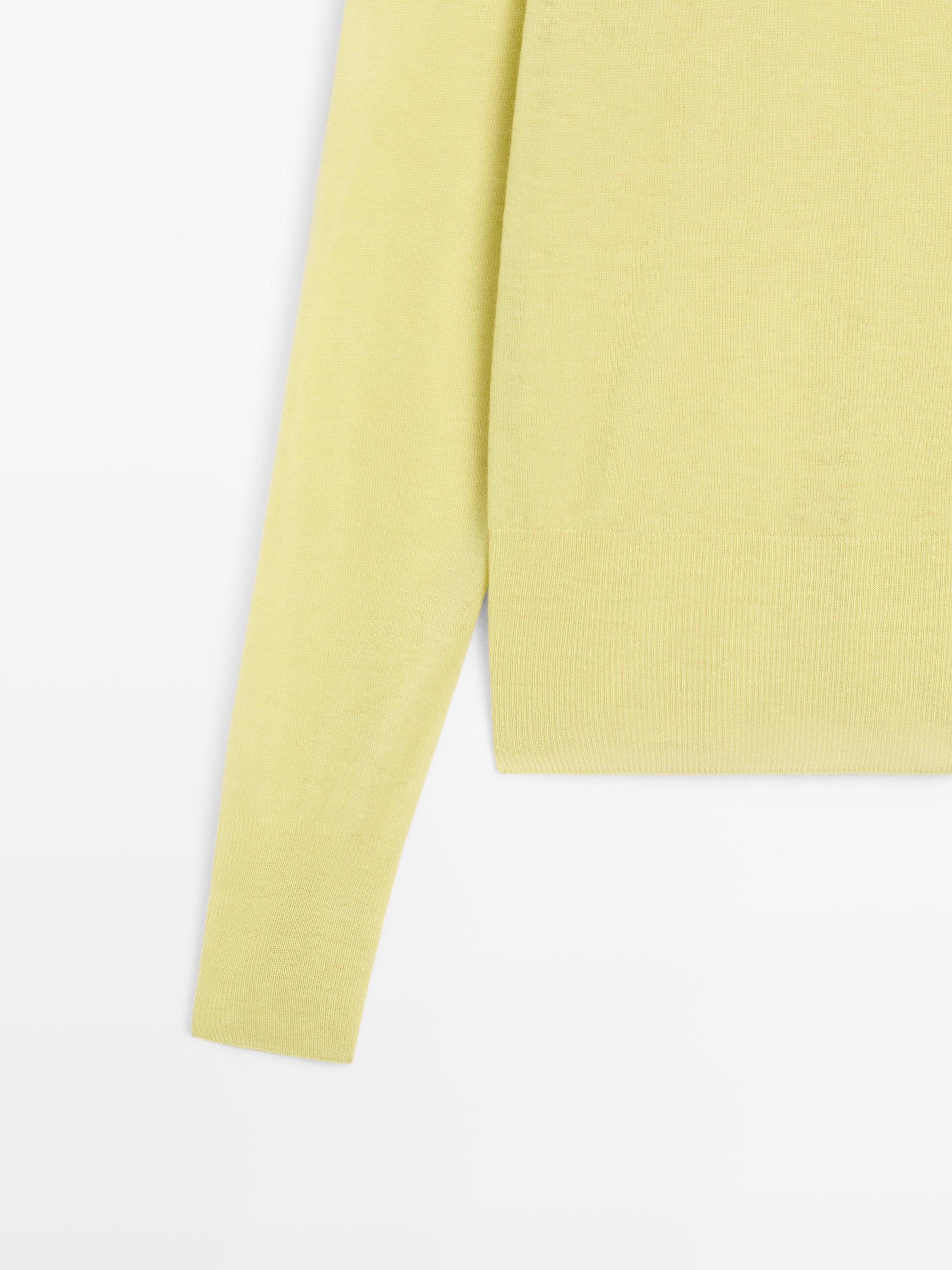 100% wool knit mock turtleneck sweater - STUDIO